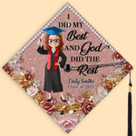 Custom Name Inspirational Graduation Gifts for Women - Personalized Graduation Cap