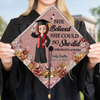 Dream Big Shine Bright - Family Personalized Custom Graduation Cap - Graduation Gift For Family Members, Siblings, Brothers, Sisters