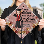 Custom Name Inspirational Graduation Gifts for Women - Personalized Graduation Cap