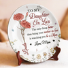 From My Heart To Yours, Always Loved - Family Personalized Custom Ceramic Plate - Mother's Day, Gift For Mom, Daughter