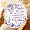 Your Love Is A Gift, Your Strength A Blessing - Family Personalized Custom Ceramic Plate - Mother's Day, Gift For Mom, Daughter