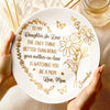 You Are A Daughter, A Blessing Beyond Measure - Family Personalized Custom Ceramic Plate - Mother's Day, Gift For Mom, Daughter
