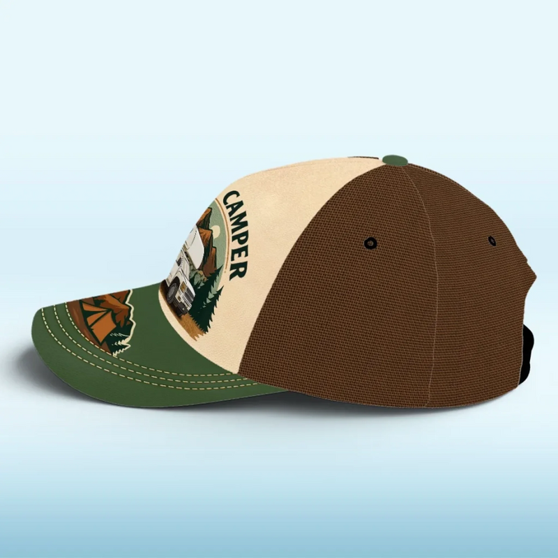 Born To Roam, Built To Camp - Camping Personalized Custom Hat, All Over Print Classic Cap - Gift For Camping Lovers