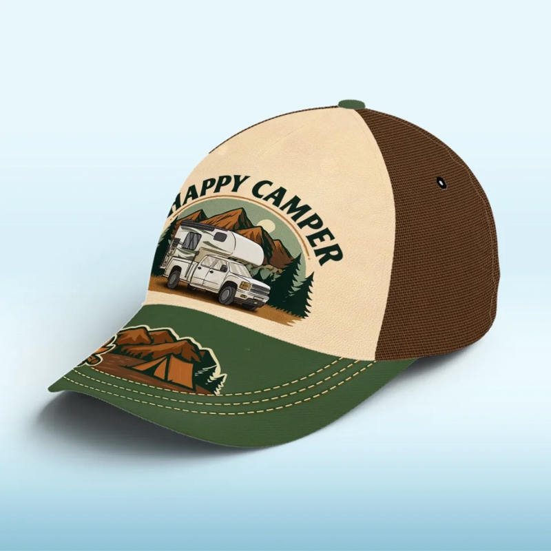 Born To Roam, Built To Camp - Camping Personalized Custom Hat, All Over Print Classic Cap - Gift For Camping Lovers
