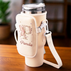 Let Your Soul Blossom & Your Spirit Fly - Family Personalized Custom Neoprene Water Bottle Carrier With Pocket - Gift For Yourself, Best Friends, Siblings, Family Members
