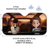 Paw-Sitively The Best Dog Mom Ever - Dog & Cat Personalized Custom Auto Windshield Sunshade, Car Window Protector - Mother's Day, Gift For Pet Owners, Pet Lovers