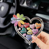 Love Grows Here - Family Personalized Custom Acrylic Car Visor Clip - Mother's Day, Gift For Mom, Grandma