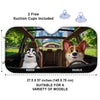 Cruisin’ With My Co-Pawlots - Dog & Cat Personalized Custom Auto Windshield Sunshade, Car Window Protector - Gift For Pet Owners, Pet Lovers
