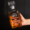Raising Kids, Raising Glasses - Family Personalized Custom Glass Whiskey Bottle - Father's Day, Gift For Dad, Grandpa