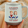 Watching You Be A Mom Warms My Heart - Family Personalized Custom Printed Stoneware 12oz Mug - Mother's Day, Gift For Mom, Daughter