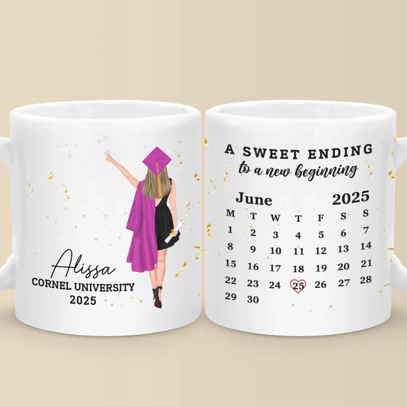 Custom Name College Graduation Gifts - Personalized Mugs