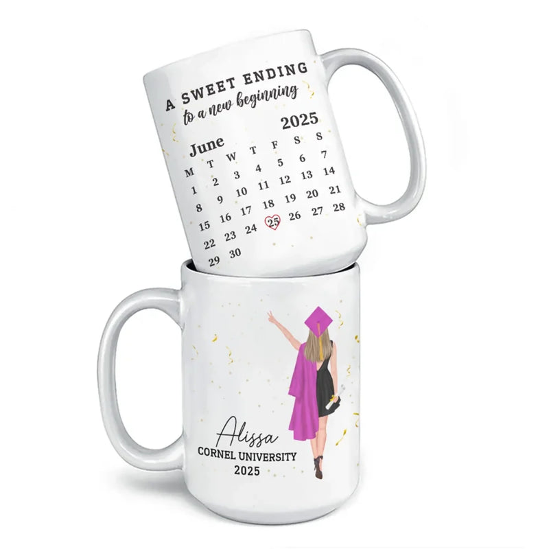 Custom Name College Graduation Gifts - Personalized Mugs