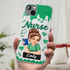 Born To Care, Trained To Heal - Nurse Personalized Custom Clear Phone Case - Appreciation, Thank You Gift, Nurse Life, Doctor Life