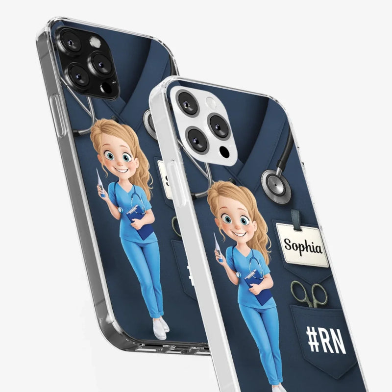 Caring Is My Superpower - Nurse Personalized Custom Clear Phone Case - Appreciation, Thank You Gift, Nurse Life, Doctor Life