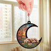 My Moon, My Memory, My Love - Memorial Personalized Window Hanging Suncatcher Ornament - Sympathy Gift For Pet Owners, Pet Lovers