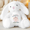 Tiny Feet, Big Love - Family Personalized Custom Easter Bunny Plush - Mother's Day, Baby Shower Gift, Gift For First Mom