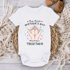 Together from Day One - Family Personalized Custom Baby Onesie - Mother's Day, Baby Shower Gift, Gift For First Mom