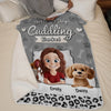 This Is My Dog Cuddling Blanket - Dog Personalized Custom Blanket - Gift For Pet Owners, Pet Lovers