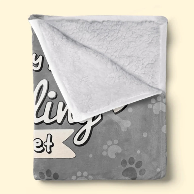 This Is My Dog Cuddling Blanket - Dog Personalized Custom Blanket - Gift For Pet Owners, Pet Lovers