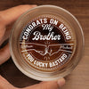 The Best Place To Be Is In The Hands Of Family - Family Personalized Custom Whiskey Glass - New Arrival, Gift For Family Members AMZ