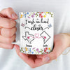 Real Friendship Transcends Time And Space - Bestie Personalized Custom 3D Inflated Effect Printed Mug - New Arrival, Gift For Best Friends, BFF, Sisters AMZ