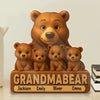 Rooted In Love, Protected Like A Bear - Family Personalized Custom Acrylic Plaque Custom Shape - Mother's Day, Gift For Mom, Grandma