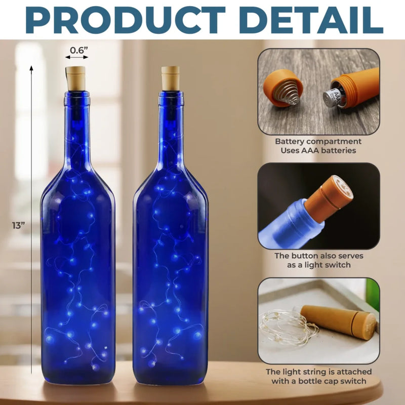 A Love That Time Can't Fade - Family Personalized Custom Blue Bottle Lamp - Mother's Day, Gift For Mom, Daughter