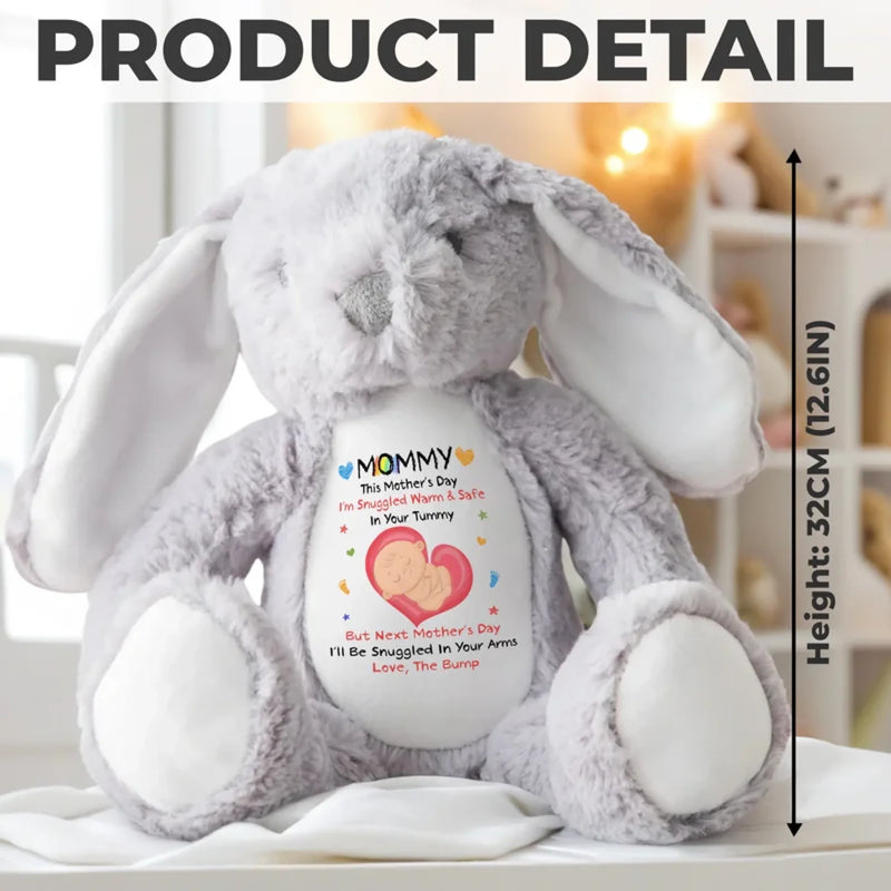 Already Loved, Not Yet Born - Family Personalized Custom Easter Bunny Plush - Mother's Day, Baby Shower Gift, Gift For First Mom, Newborn Baby