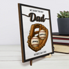 We Caught The Best One - Family Personalized Custom 2-Layered Wooden Plaque With Stand - Father's Day, Gift For Dad, Sport Lovers, Sport Players