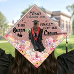 Custom Name Queen Graduation Gifts for Her - Personalized Graduation Cap