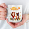 Bound By Love, Connected By Paws - Dog Personalized Custom Mug - Mother's Day, Gift For Pet Owners, Pet Lovers