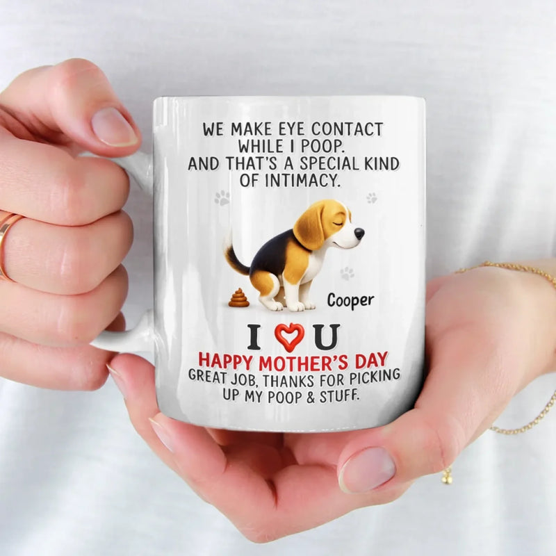 That’s Not Awkward, That’s Love - Dog Personalized Custom Mug - Mother's Day, Gift For Pet Owners, Pet Lovers