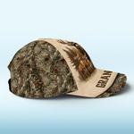 Custom Name Deer Family Gifts for Grandpa - Personalized Classic Cap