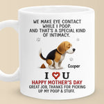Custom Name Funny Dog Mom Mother's Day Gifts - Personalized Mugs