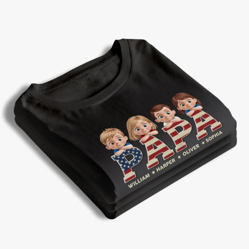 Deerly Loved By The Whole Gang - Family Personalized Custom Unisex T-shirt, Premium T-shirt, Hoodie - Father's Day, Gift For Dad