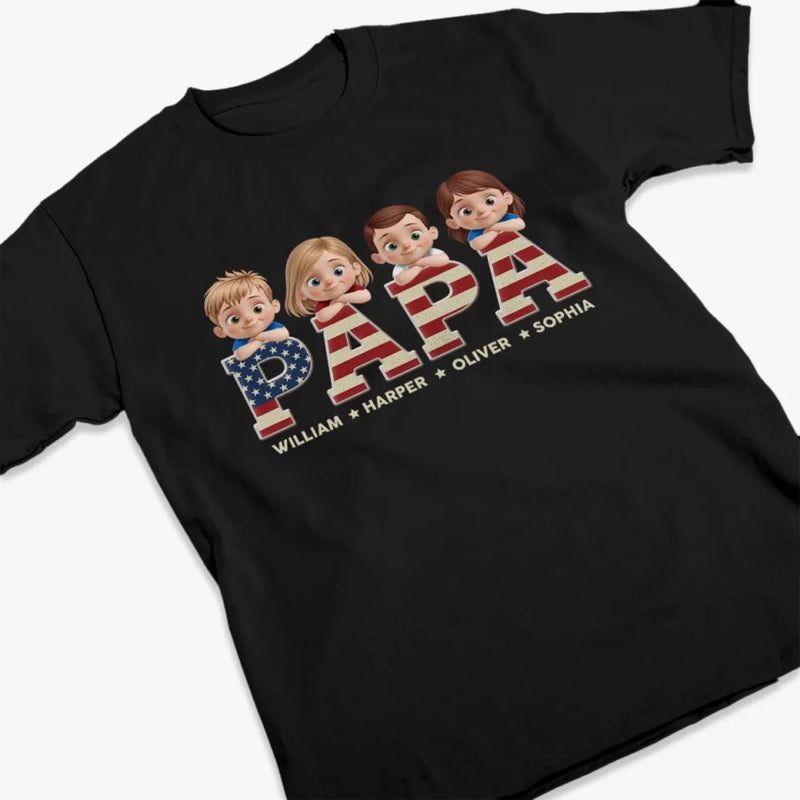 Deerly Loved By The Whole Gang - Family Personalized Custom Unisex T-shirt, Premium T-shirt, Hoodie - Father's Day, Gift For Dad