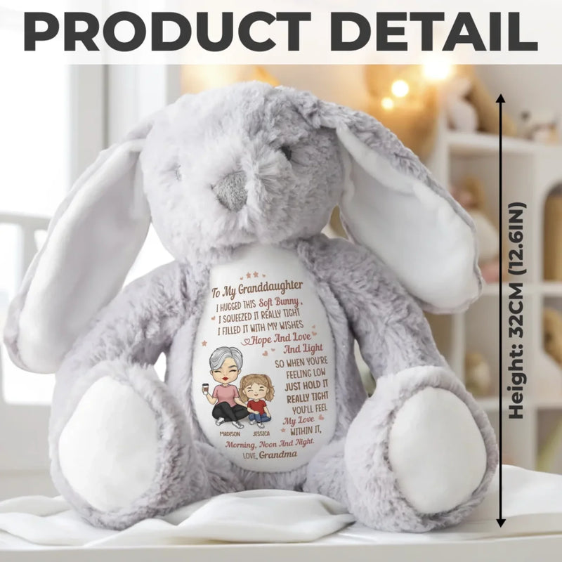 This Bunny Carries All My Love - Family Personalized Custom Easter Bunny Plush - Mother's Day, Gift For Mom, Grandma