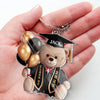 Tassel Worth The Hassle - Family Personalized Custom Shaped Acrylic Keychain - Graduation Gift For Family Members, Siblings, Brothers, Sisters