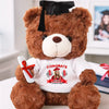 Custom Photo Congrats, Future Begins Now - Family Personalized Custom Graduation Teddy Bear Plush - Graduation Gift For Family Members, Siblings, Brothers, Sisters