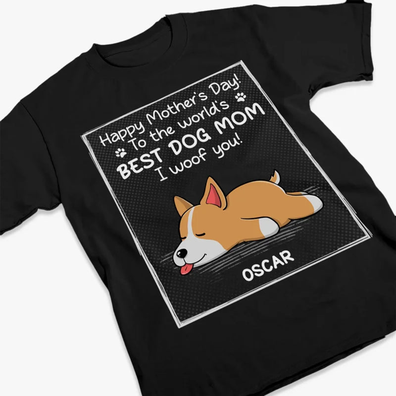 Custom Photo To The Best Dog Dad, I Woof You - Dog Personalized Custom Unisex T-shirt, Premium T-shirt, Hoodie - Mother's Day, Father's Day, Gift For Pet Owners, Pet Lovers
