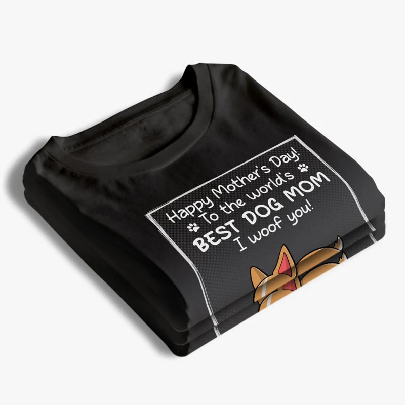 Custom Photo To The Best Dog Dad, I Woof You - Dog Personalized Custom Unisex T-shirt, Premium T-shirt, Hoodie - Mother's Day, Father's Day, Gift For Pet Owners, Pet Lovers