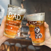 Happy Father's Day To My Snack Provider - Dog Personalized Custom Beer Glass - Father's Day, Gift For Pet Owners, Pet Lovers