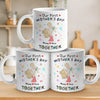 The Beginning Of A Beautiful Bond - Family Personalized Custom Mug - Mother's Day, Baby Shower Gift, Gift For First Mom