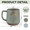 Her Garden Just Keeps Growing - Family Personalized Custom Printed Stoneware 12oz Mug - Mother's Day, Gift For Mom, Grandma