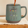Her Garden Just Keeps Growing - Family Personalized Custom Printed Stoneware 12oz Mug - Mother's Day, Gift For Mom, Grandma