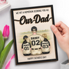 Our Coach, Our Hero, Our Dad - Family Personalized Custom 2-Layered Wooden Plaque With Stand - Father's Day, Gift For Dad, Sport Lovers, Sport Players