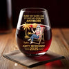 Not My Shift, Not My Problem - Personalized Custom Wine Glass - Appreciation, Retirement Gift For Yourself, Best Friends, Siblings, Family Members, Coworkers