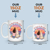 Pawprints On My Heart - Dog Personalized Custom Mug - Mother's Day, Gift For Pet Owners, Pet Lovers