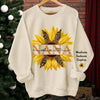 Mom, Blooming With Love - Family Personalized Custom Unisex Sweatshirt, Hoodie With Design On Sleeve - Mother's Day, Gift For Mom, Grandma