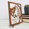 Hooked On You And The Good Life - Family Personalized Custom 2-Layered Wooden Plaque With Stand - Father's Day, Gift For Dad, Sport Lovers, Sport Players